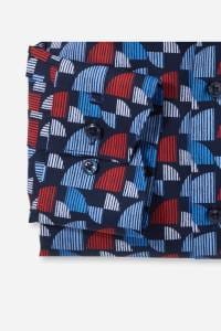 OLYMP Luxor Comfort Fit Hemd rot, Bedruckt