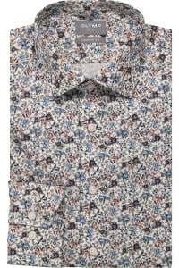 OLYMP Luxor Comfort Fit Hemd weiss, Bedruckt