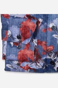 OLYMP Luxor Comfort Fit Hemd rot, Gemustert