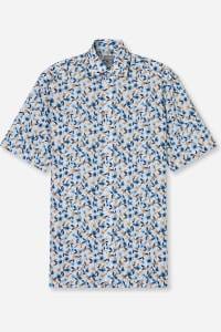 OLYMP Luxor Comfort Fit Hemd weiss, Bedruckt