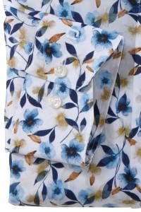 OLYMP Luxor Comfort Fit Hemd weiss, Bedruckt