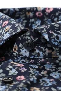 OLYMP Luxor Comfort Fit Hemd marine, Blumen