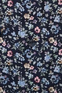 OLYMP Luxor Comfort Fit Hemd marine, Blumen