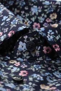 OLYMP Luxor Comfort Fit Hemd marine, Bedruckt