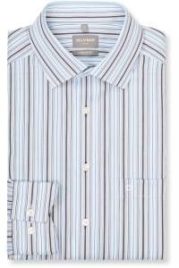 OLYMP Luxor Comfort Fit Hemd blau, Gestreift