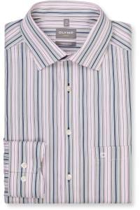 OLYMP Luxor Comfort Fit Hemd hellrose, Gestreift