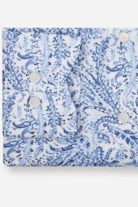 OLYMP Luxor Comfort Fit Hemd bleu, Bedruckt