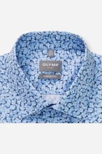OLYMP Luxor Comfort Fit Hemd blau, Bedruckt