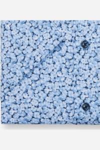 OLYMP Luxor Comfort Fit Hemd blau, Bedruckt