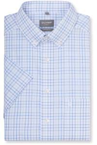OLYMP Luxor Comfort Fit Hemd bleu, Kariert