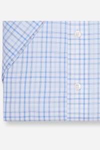 OLYMP Luxor Comfort Fit Hemd bleu, Kariert