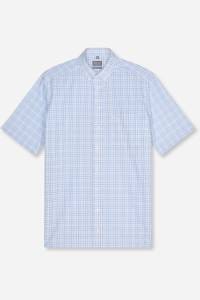 OLYMP Luxor Comfort Fit Hemd bleu, Kariert