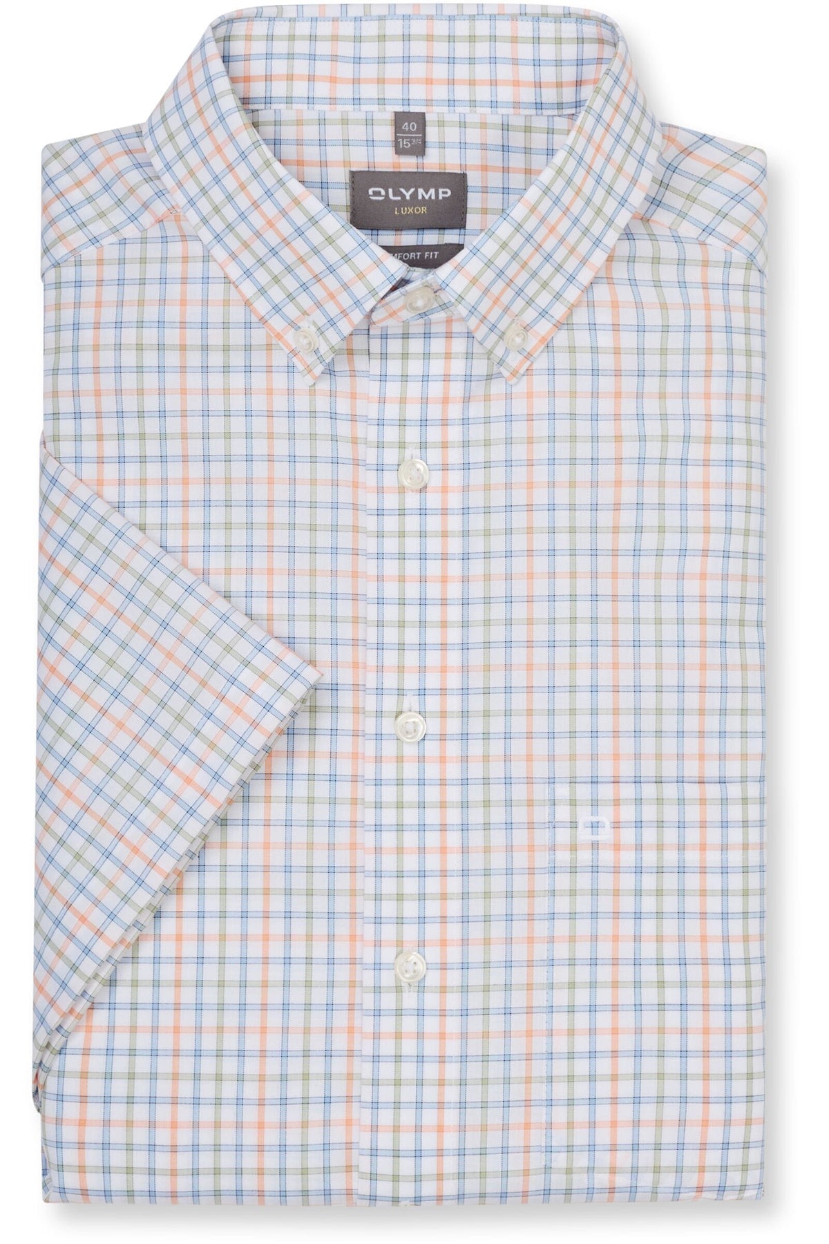 OLYMP Luxor Comfort Fit Hemd blau, Kariert