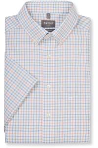 OLYMP Luxor Comfort Fit Hemd blau, Kariert