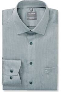 OLYMP Luxor Comfort Fit Hemd dunkelgrün, Faux-uni