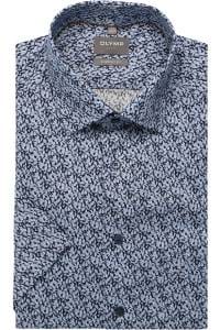 OLYMP Luxor Comfort Fit Hemd marine, Bedruckt