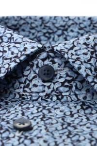 OLYMP Luxor Comfort Fit Hemd marine, Bedruckt