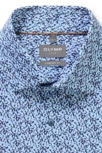 OLYMP Luxor Comfort Fit Hemd marine, Bedruckt