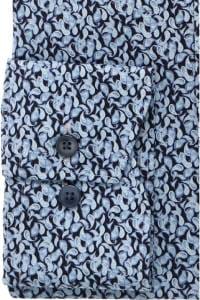 OLYMP Luxor Comfort Fit Hemd marine, Bedruckt