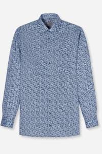 OLYMP Luxor Comfort Fit Hemd marine, Bedruckt
