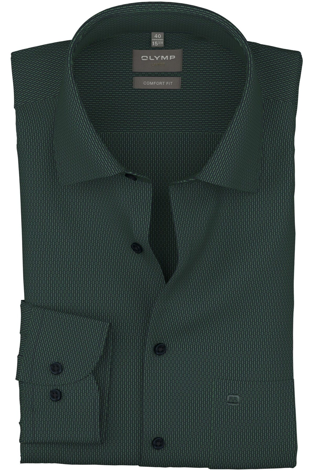 OLYMP Luxor Comfort Fit Hemd grün, Faux-uni