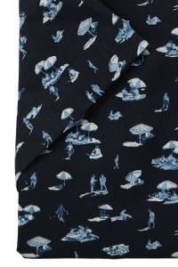 OLYMP Luxor Comfort Fit Hemd marine, Bedruckt