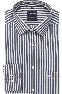 OLYMP Luxor Comfort Fit Hemd marine, Gestreift
