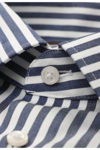 OLYMP Luxor Comfort Fit Hemd marine, Gestreift