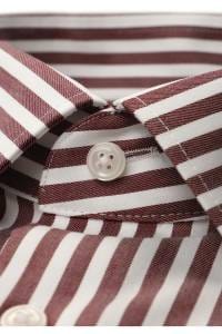 OLYMP Luxor Comfort Fit Hemd bordeaux, Gestreift