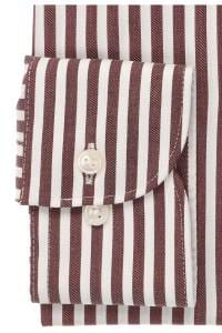 OLYMP Luxor Comfort Fit Hemd bordeaux, Gestreift