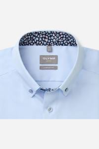 OLYMP Luxor Comfort Fit Hemd hellblau, Einfarbig