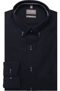 OLYMP Luxor Comfort Fit Hemd marine, Strukturiert