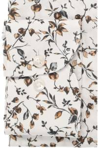 OLYMP Luxor Comfort Fit Hemd weiss, Bedruckt