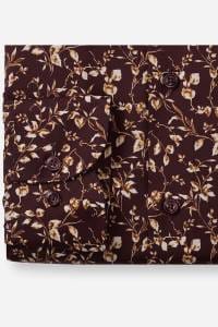 OLYMP Luxor Comfort Fit Hemd bordeaux, Bedruckt