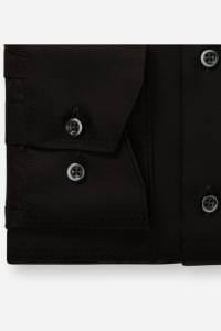 OLYMP Luxor Comfort Fit Hemd schwarz, Jacquardmuster