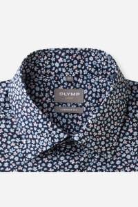 OLYMP Luxor Comfort Fit Hemd marine, Bedruckt