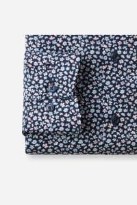 OLYMP Luxor Comfort Fit Hemd marine, Bedruckt