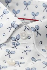 OLYMP Luxor Comfort Fit Hemd weiss, Bedruckt