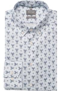 OLYMP Luxor Comfort Fit Hemd bleu, Bedruckt