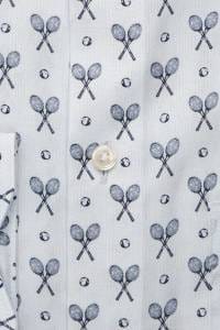 OLYMP Luxor Comfort Fit Hemd bleu, Bedruckt