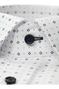 OLYMP Luxor Comfort Fit Hemd weiss, Bedruckt