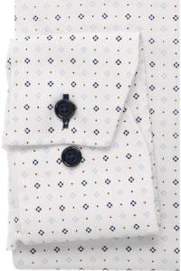 OLYMP Luxor Comfort Fit Hemd weiss, Bedruckt