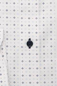 OLYMP Luxor Comfort Fit Hemd weiss, Bedruckt