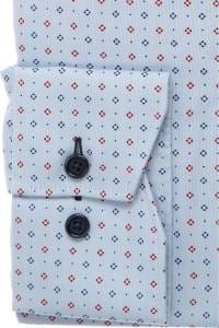 OLYMP Luxor Comfort Fit Hemd bleu, Bedruckt