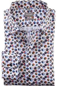 OLYMP Luxor Comfort Fit Hemd mauve, Bedruckt
