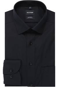 OLYMP Luxor Comfort Fit Hemd marine, Einfarbig
