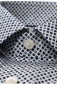 OLYMP Luxor Comfort Fit Hemd marine, Bedruckt