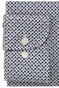 OLYMP Luxor Comfort Fit Hemd marine, Bedruckt