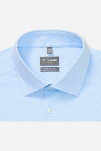 OLYMP Luxor Performance Climate Control Comfort Fit Hemd blau, Bedruckt