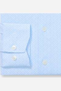 OLYMP Luxor Performance Climate Control Comfort Fit Hemd blau, Bedruckt
